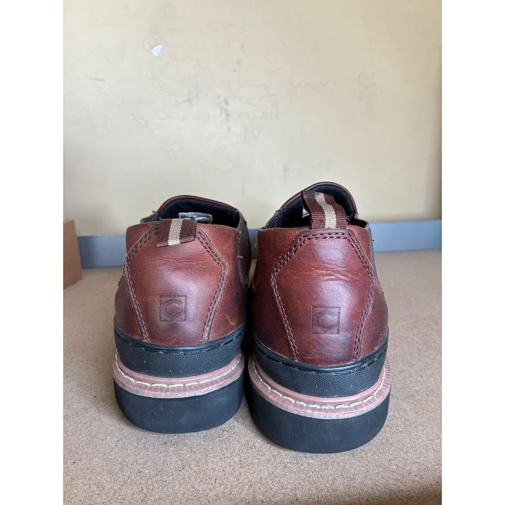 Chinook Workhorse Romeo Mens 11W Brown Leather EH Slip On Work Boots 15320